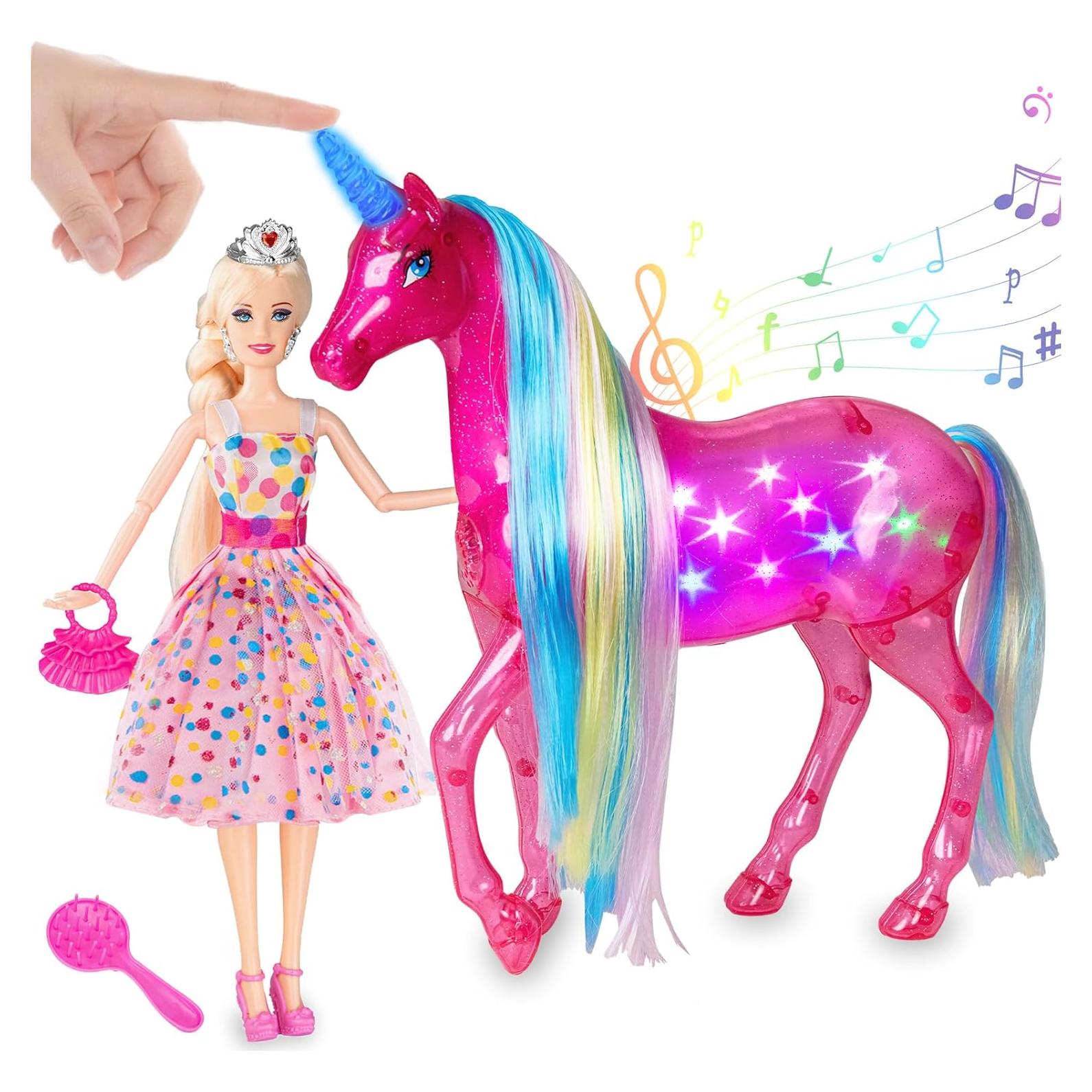 Conjunto de Muñecas Unicornio y Princesa BETTINA Grande