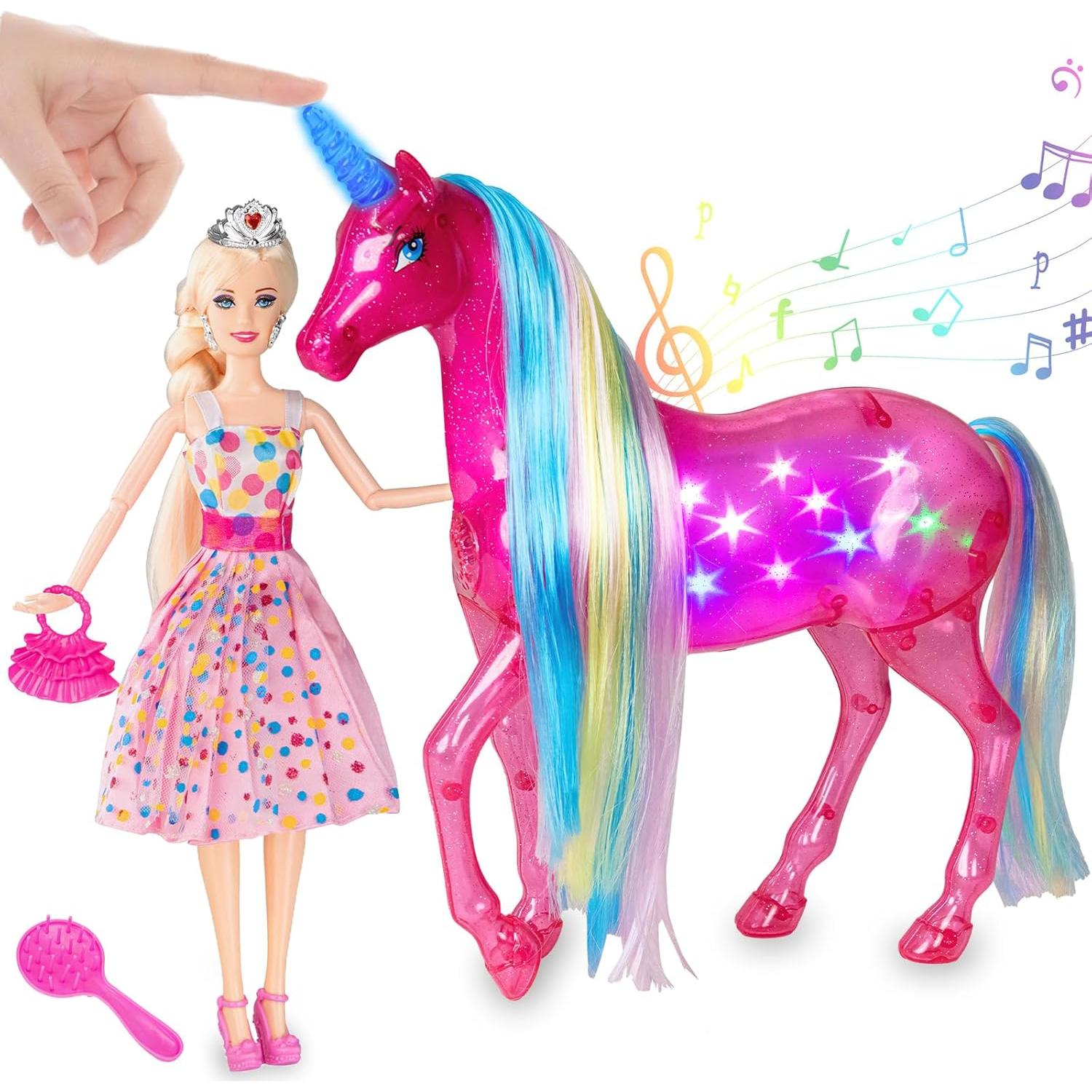 Conjunto de Muñecas Unicornio y Princesa BETTINA Grande