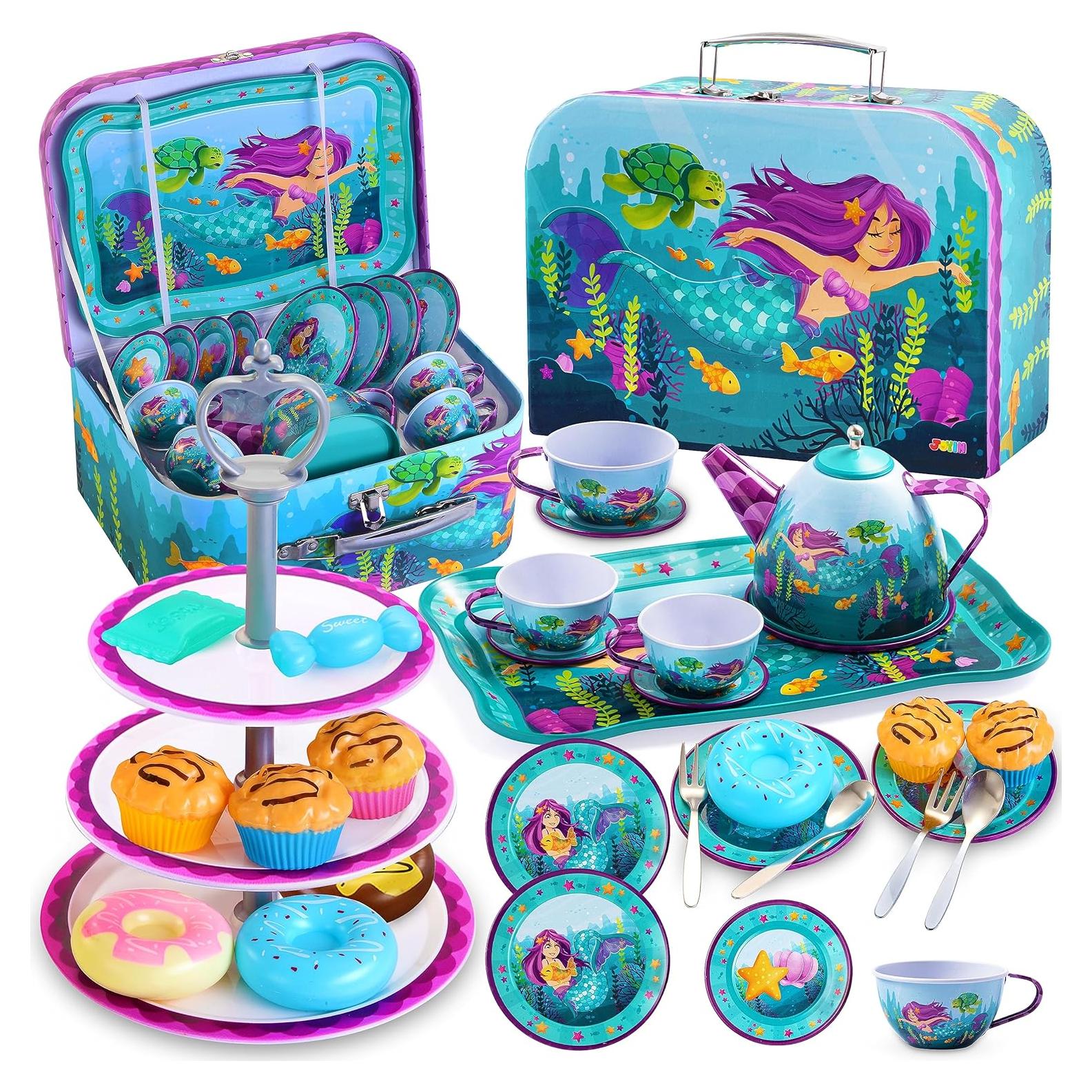 Juego de Té de Sirena JOYIN 35 Piezas para Niñas