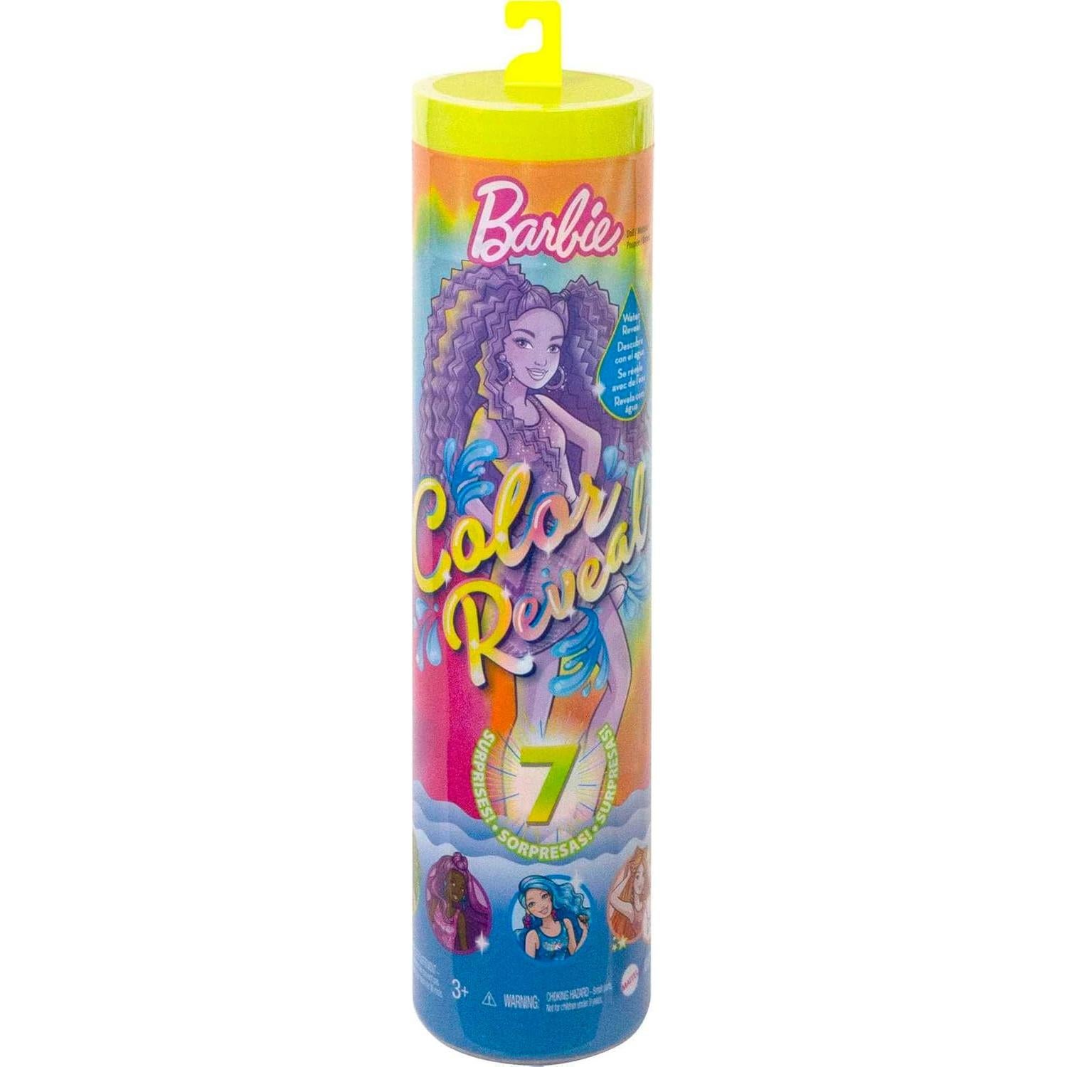 Muñeca Barbie Color Reveal Neon Tie-Dye con 7 Sorprisas