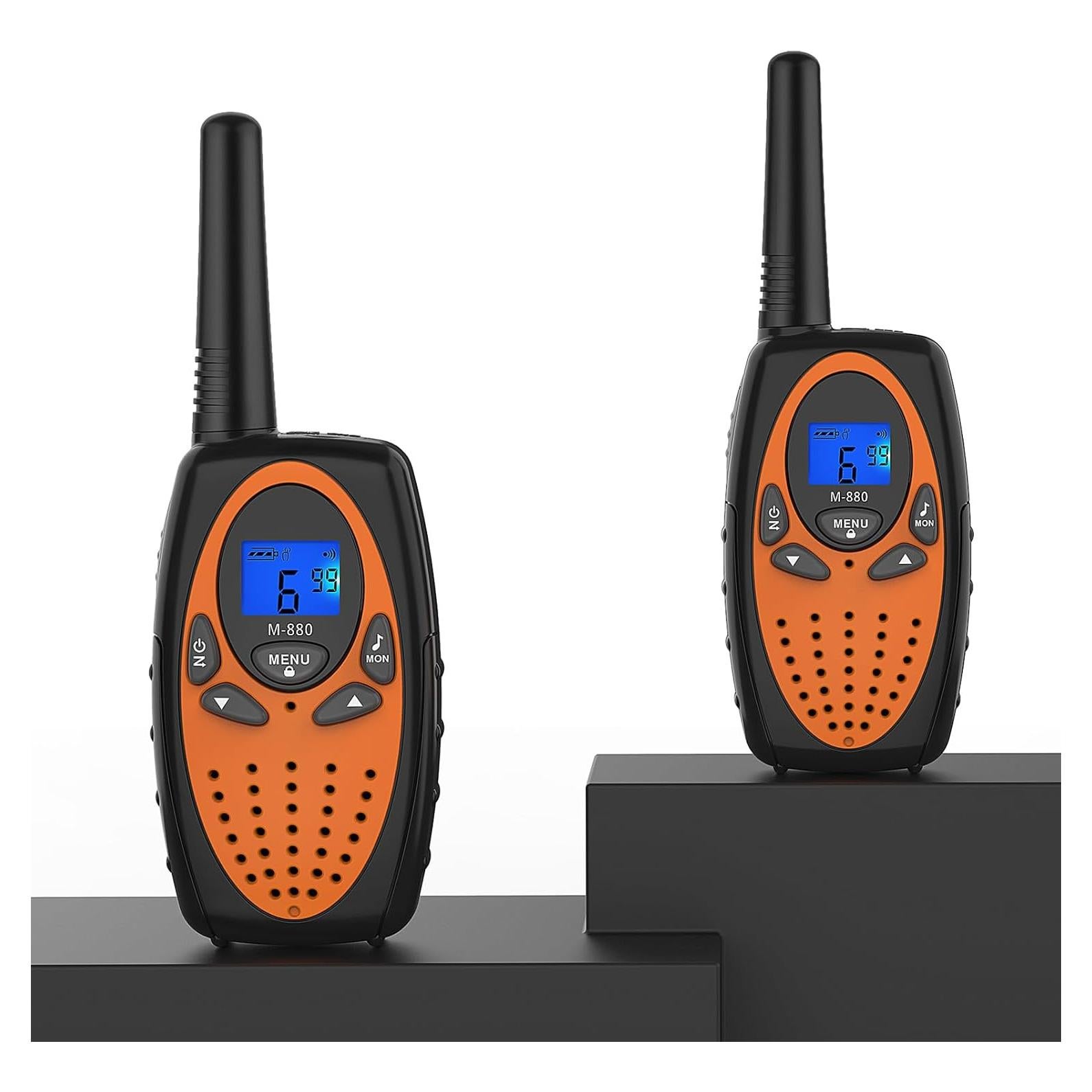 Walkie Talkies Topsung M880 Naranja 8 km 22 Canales VOX