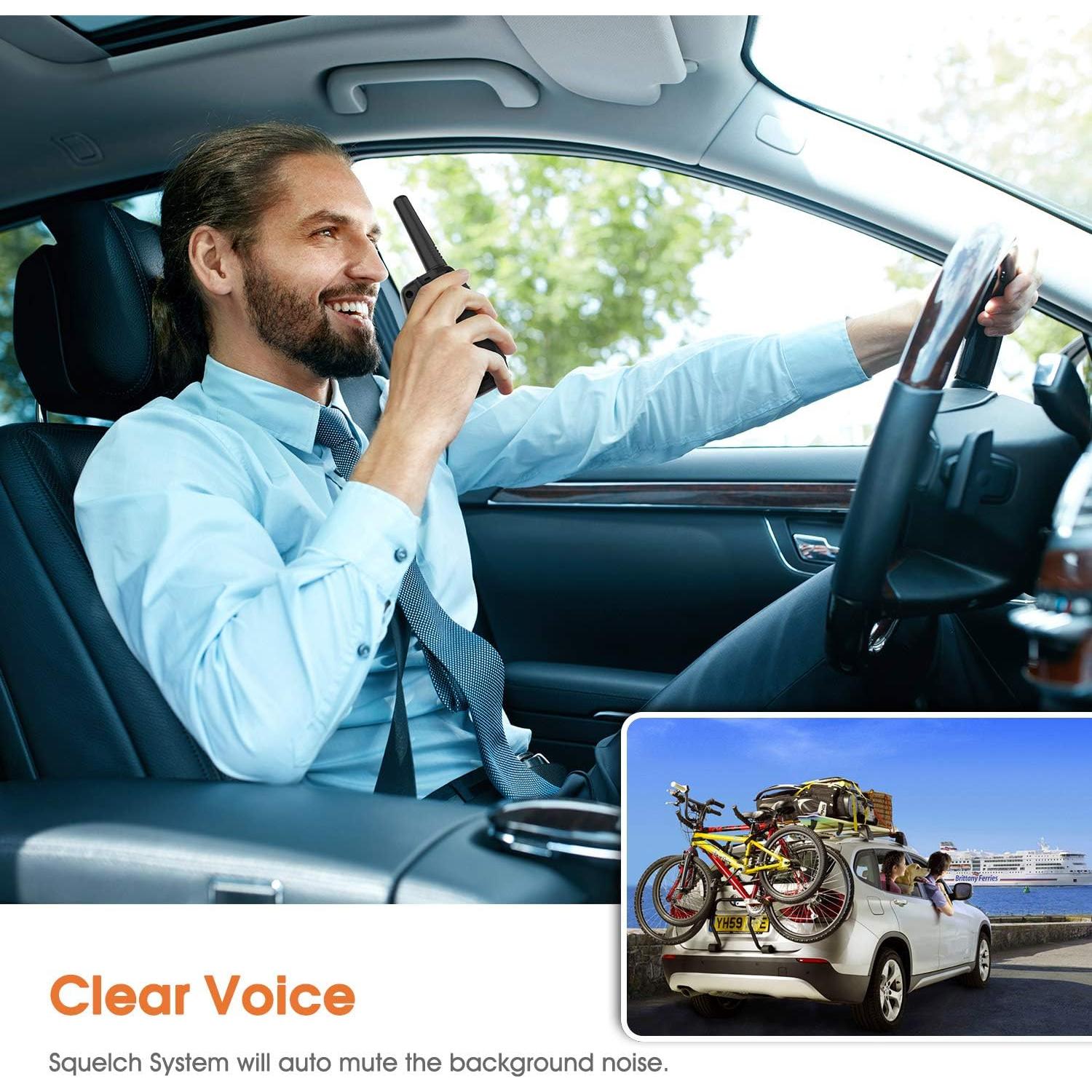 Walkie Talkies Topsung M880 Naranja 8 km 22 Canales VOX