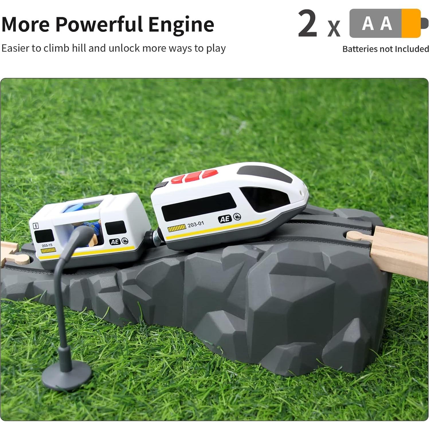 Tren Eléctrico Operado por Batería WOOD CITY para Niños