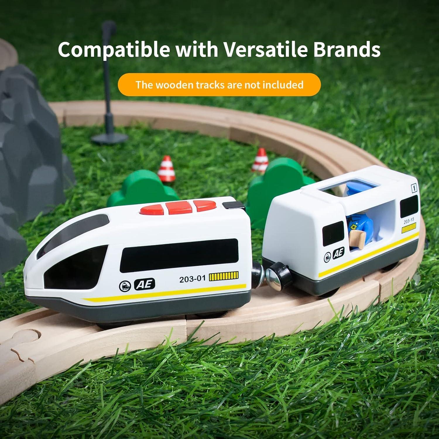 Tren Eléctrico Operado por Batería WOOD CITY para Niños