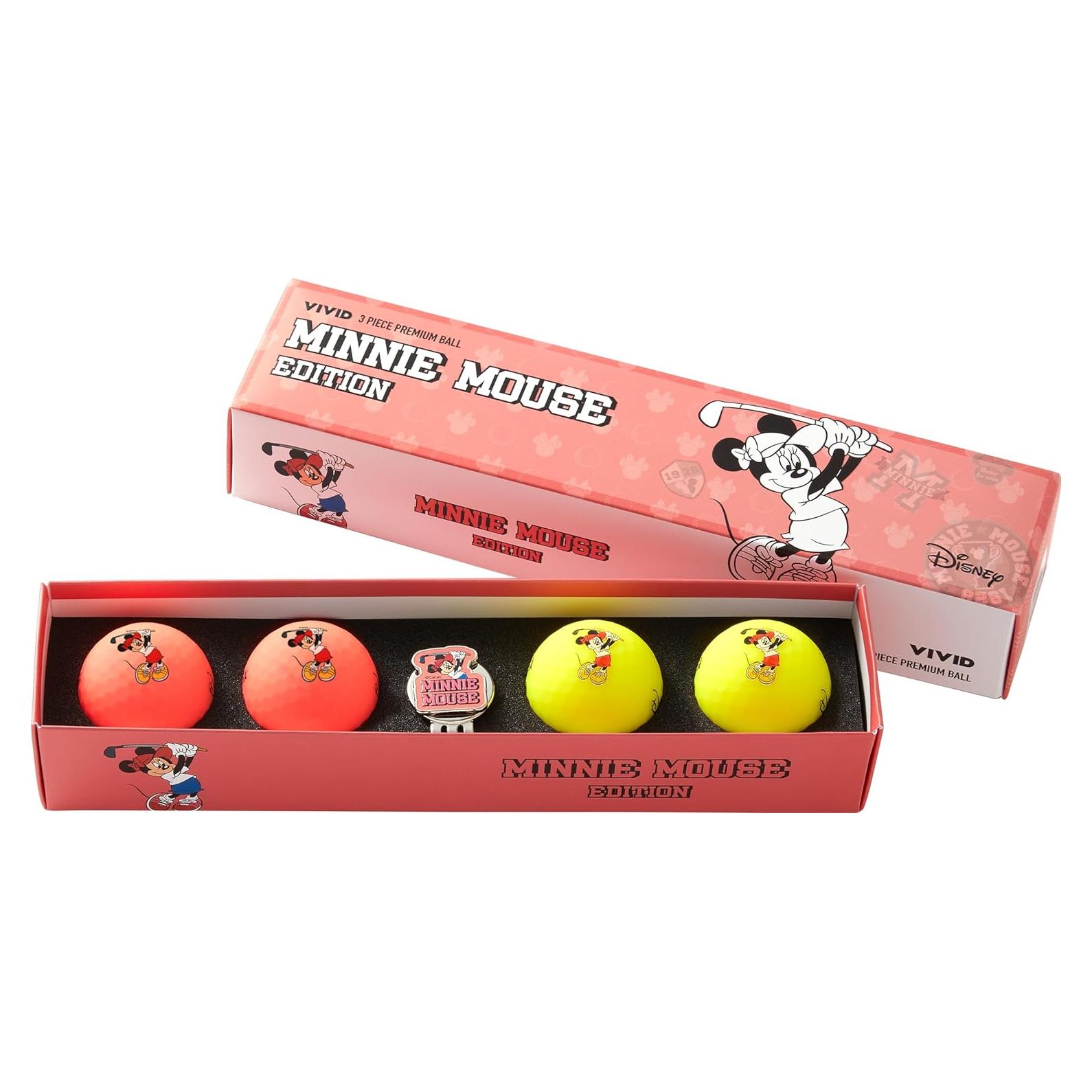 Pelotas de Golf Volvik x Disney Minnie 4 Piezas