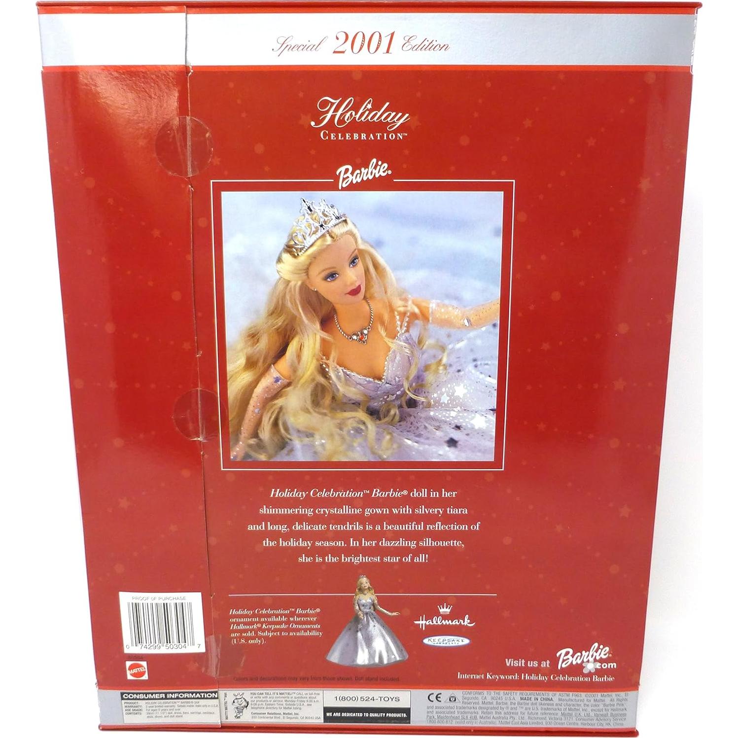 Barbie Celebración de Vacaciones 2001 - Muñeca Edición Especial