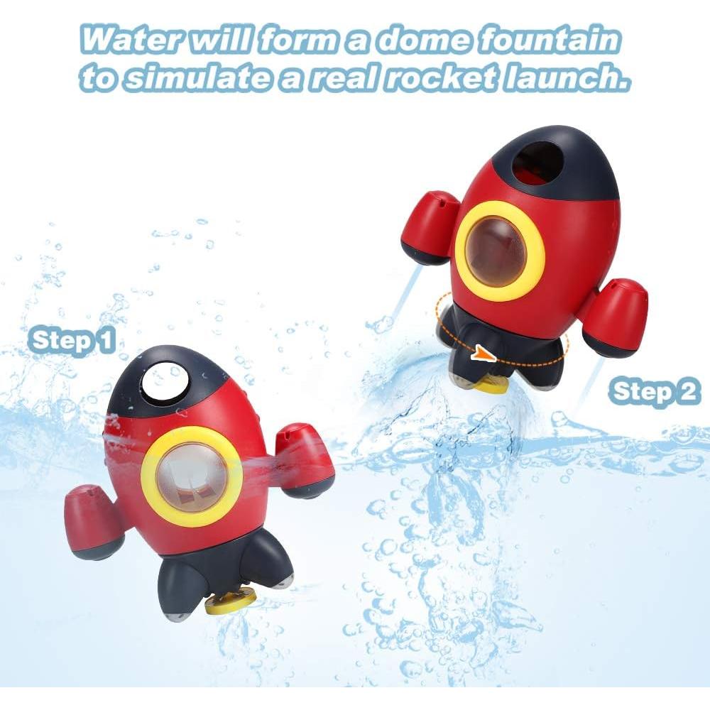 Juguete de Baño Cohete Espacial Elovien para Bebés 1-3 Años