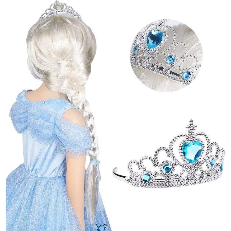 Set de Disfraz Princesa Vicloon con Corona y Varita Azul