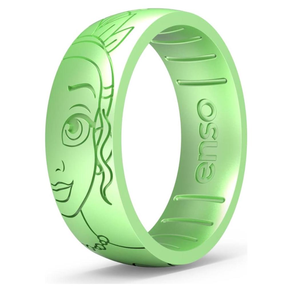 Enso Rings Disney Princess and Villains Silicone Ring - Comfortable and Flexible Design - 6.6mm Wide and 1.75mm Thick