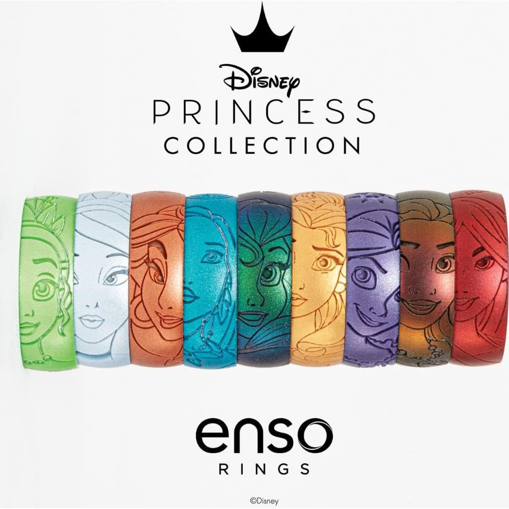 Enso Rings Disney Princess and Villains Silicone Ring - Comfortable and Flexible Design - 6.6mm Wide and 1.75mm Thick