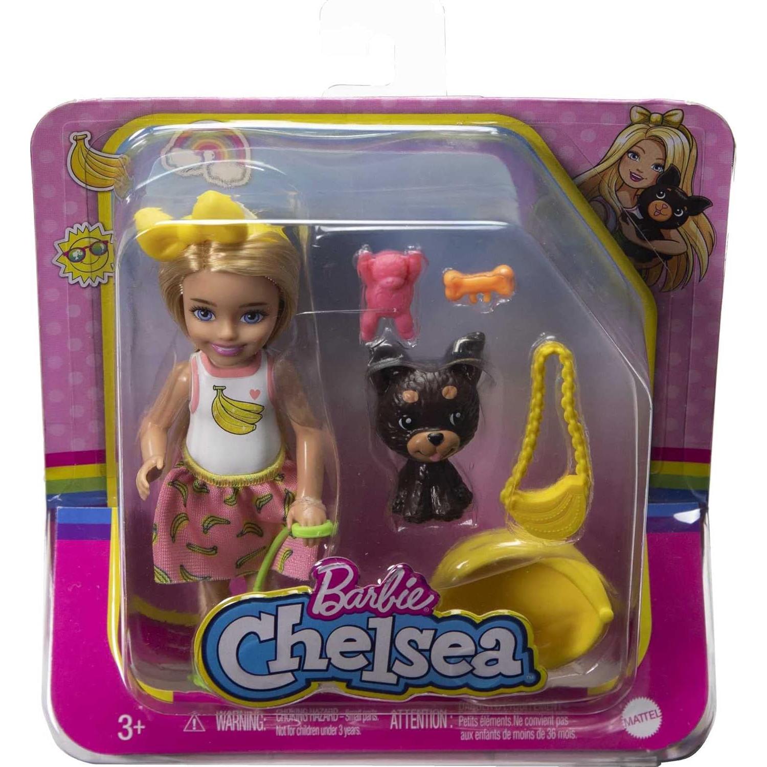 Muñeca Barbie Chelsea Mattel con Perrito y Accesorios