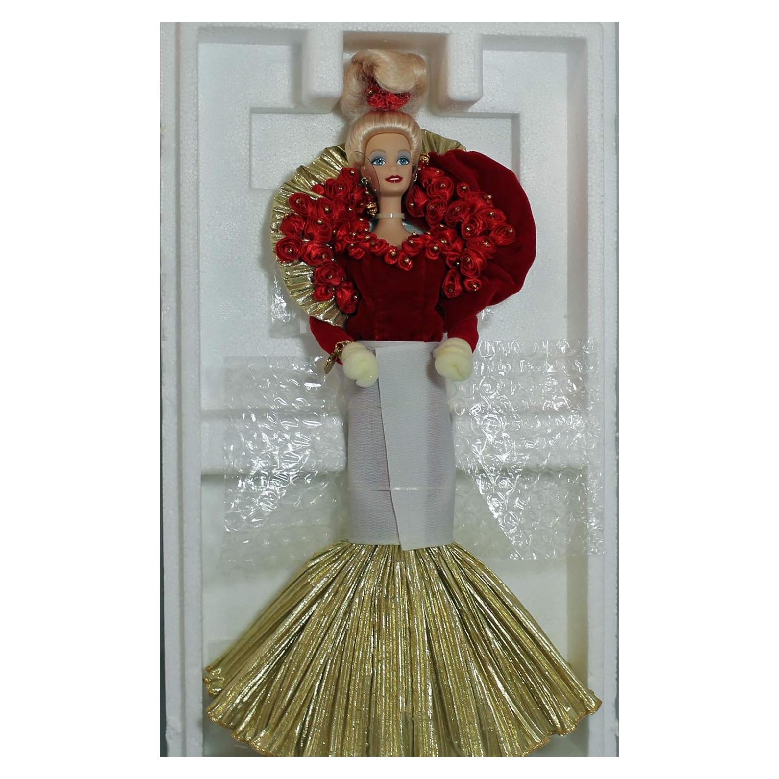 Muñeca Barbie Porcelana 50 Aniversario Dorado Mattel