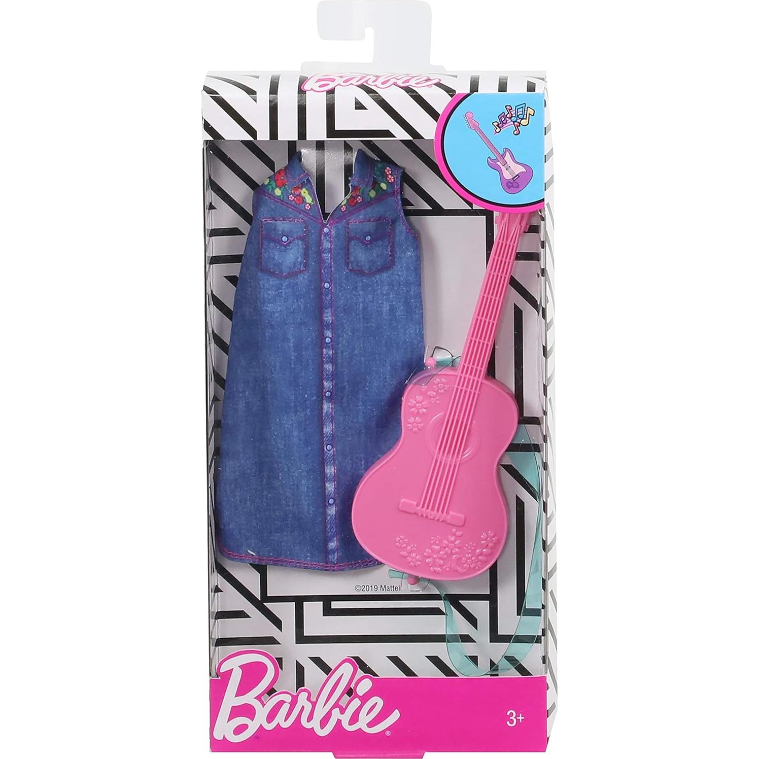 Atuendo de Música Barbie con Guitarra - Muñeca 3-7 años