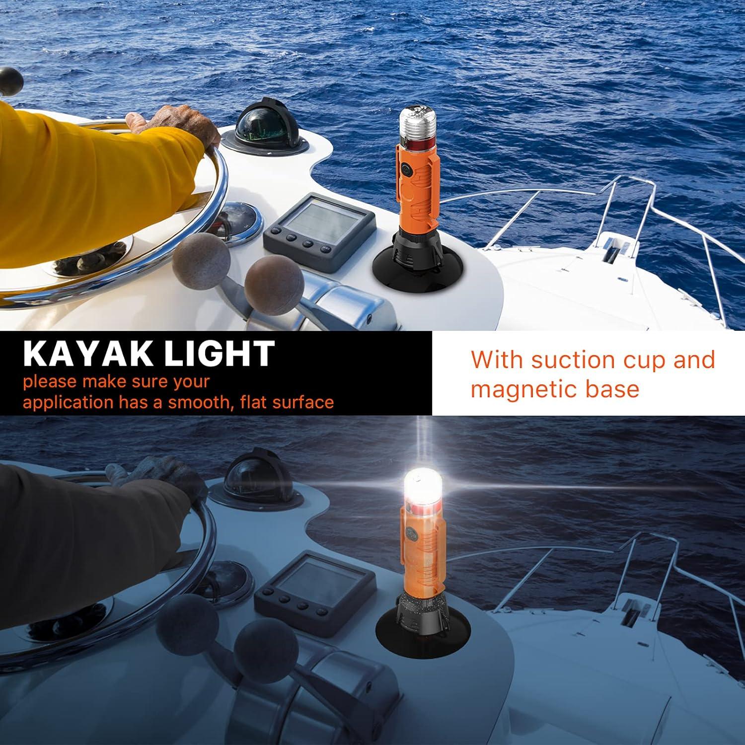 Linterna Goodsmann para Kayak Nocturno con Ventosa LED