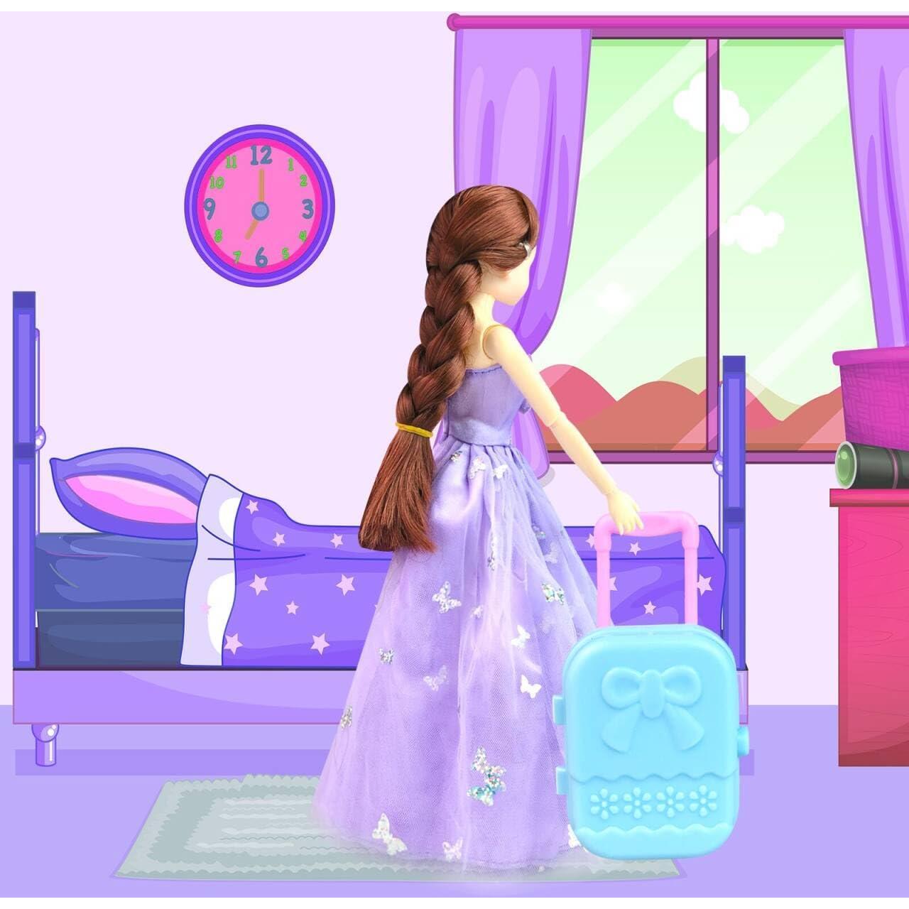 Juego de Ropa y Accesorios para Muñecas BNUZEIYI 65 Piezas