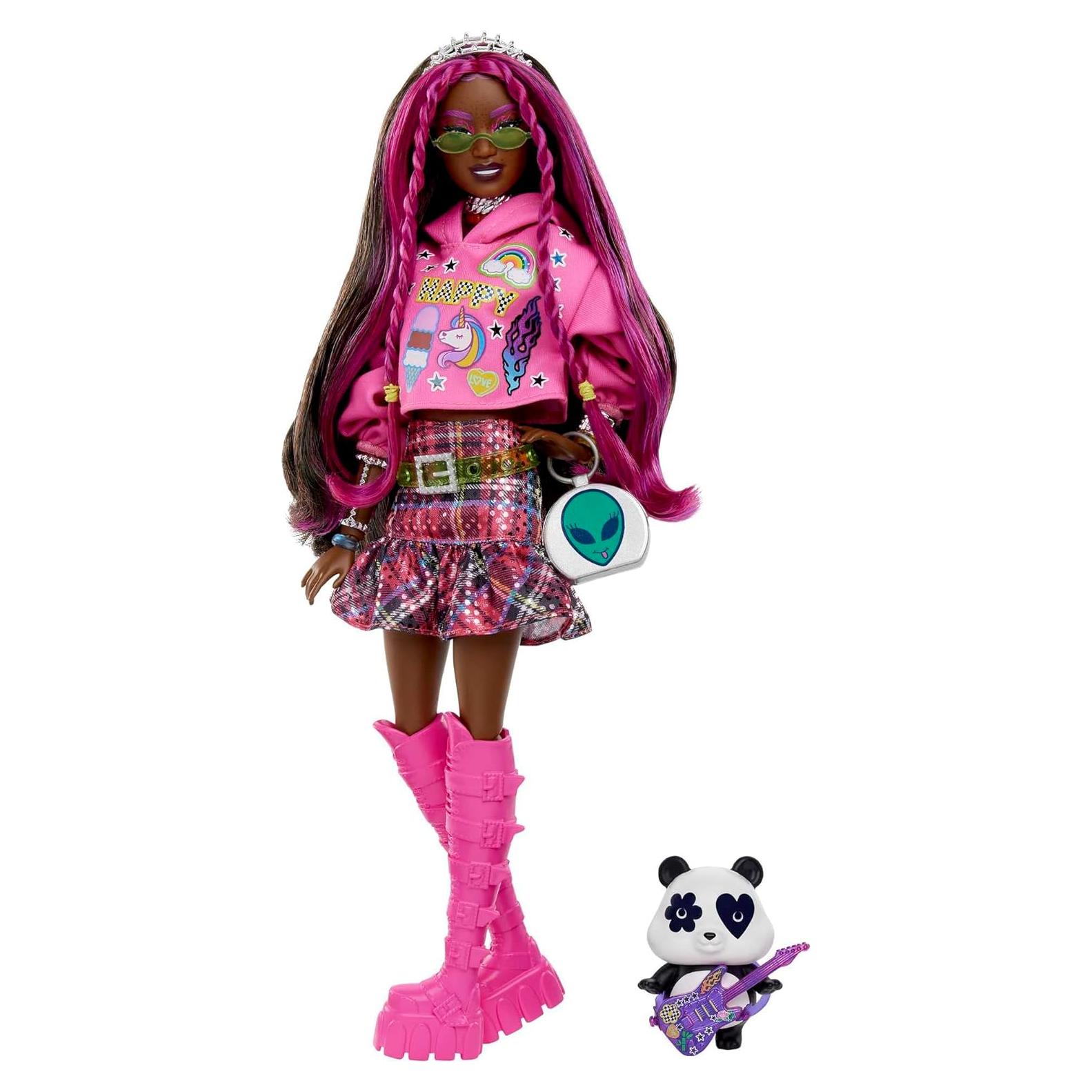 Muñeca Barbie Extra Mattel con accesorios y panda mascota