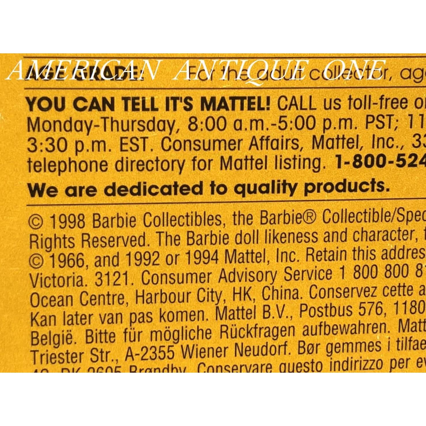 Muñeca Barbie Girasol Mattel 1998 Edición Limitada