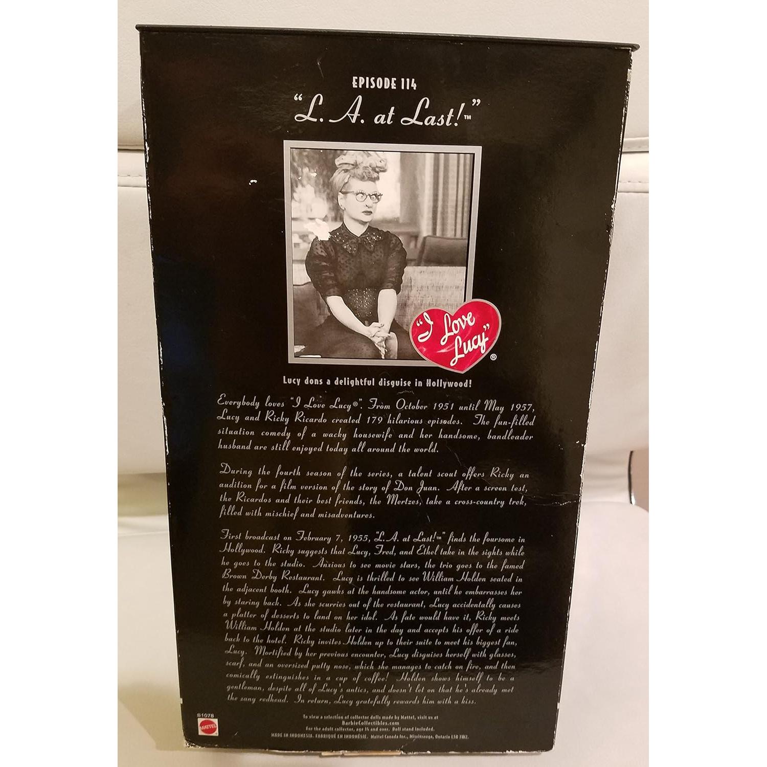 Muñeca Barbie I Love Lucy Episodio 114 L.A. por Fin Mattel