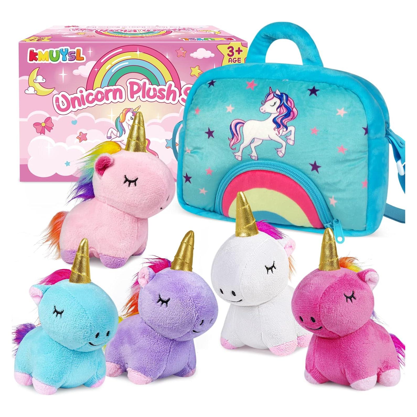 Set de Peluches Unicornio KMUYSL - 5 Piezas Suaves