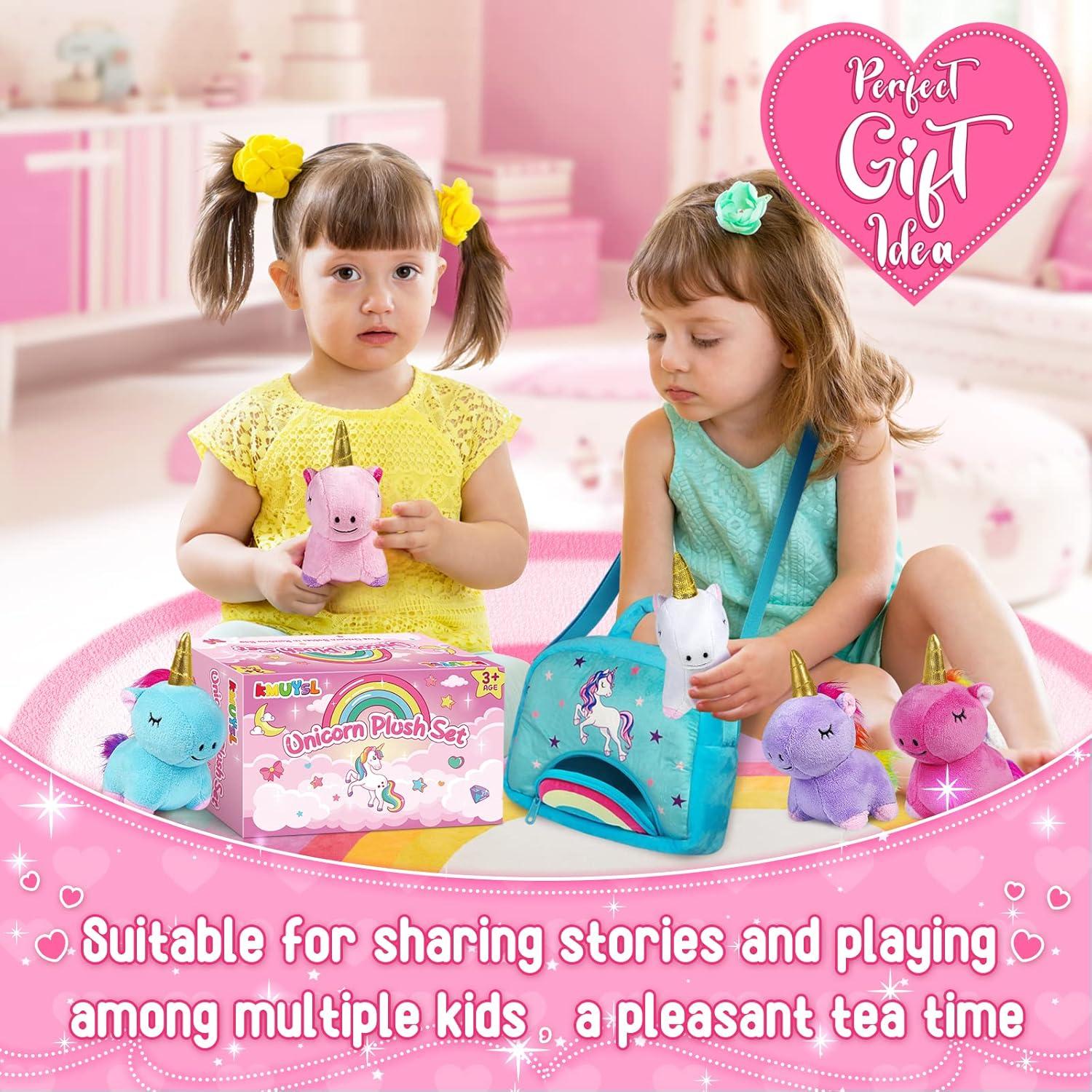 Set de Peluches Unicornio KMUYSL - 5 Piezas Suaves