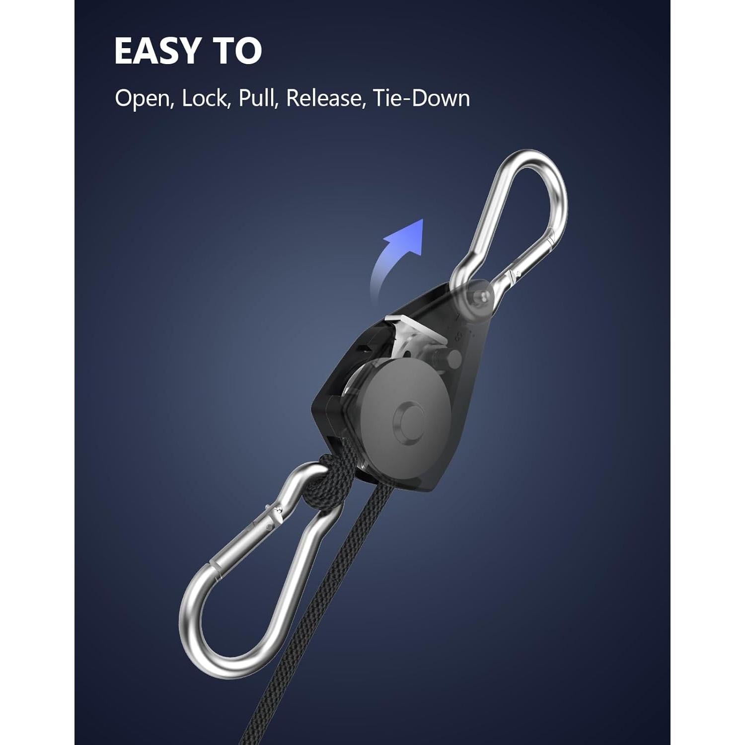 Correas de Amarre Retráctiles VIPARSPECTRA 4 Paquete 2,44 m