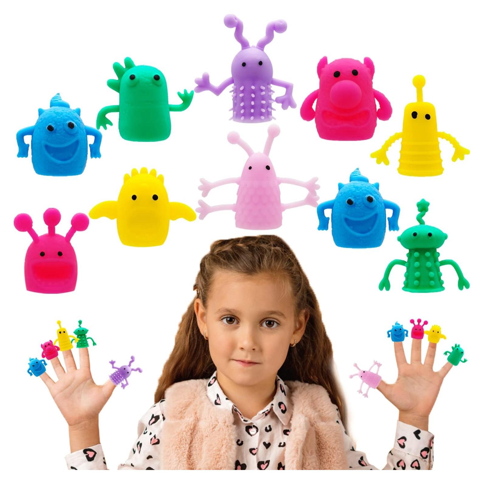 20 Piezas Títeres de Dedo de Monstruo Qiuttnqn Suaves