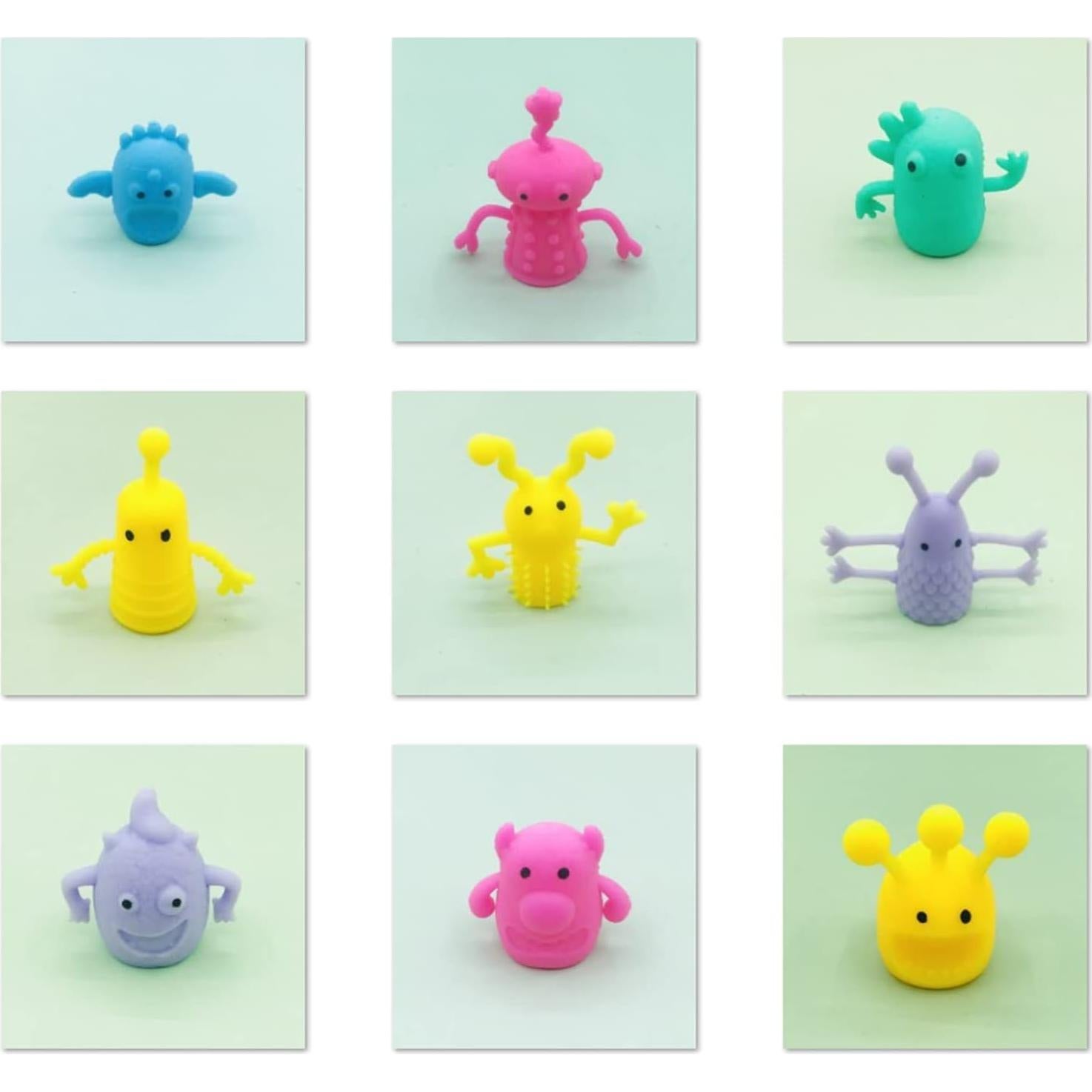 20 Piezas Títeres de Dedo de Monstruo Qiuttnqn Suaves