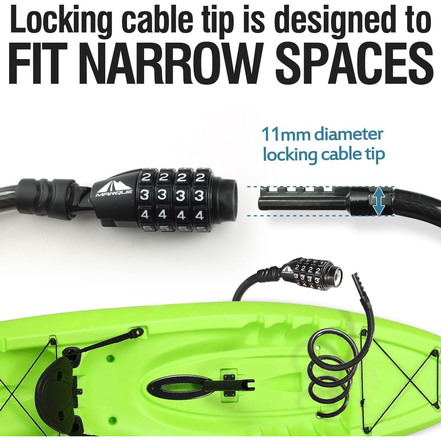 Candado de Cable MARQUE 4.57 m Combinación Reajustable