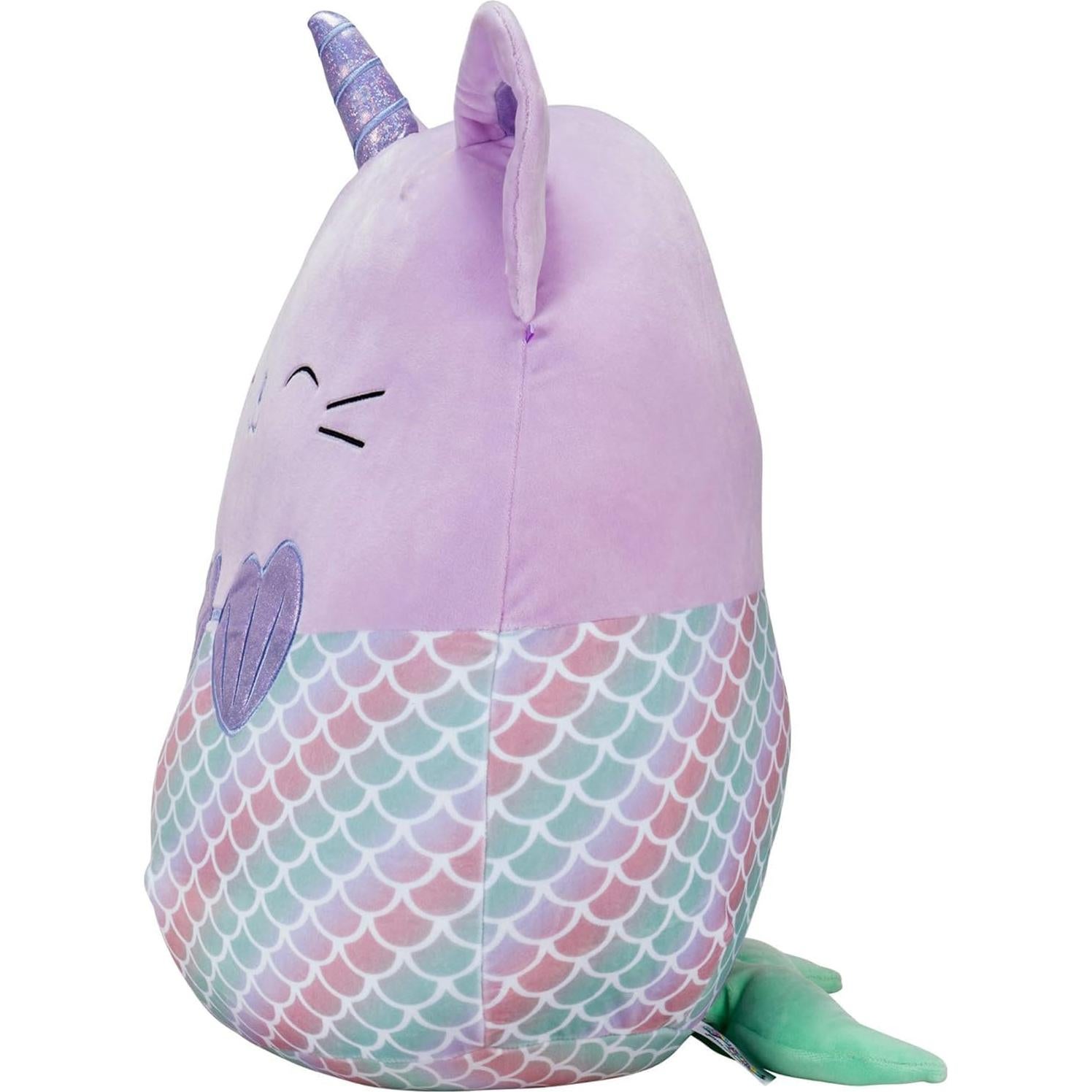 Squishmallows Kellytoy Peluche 40cm Anya Caticornia Sirena