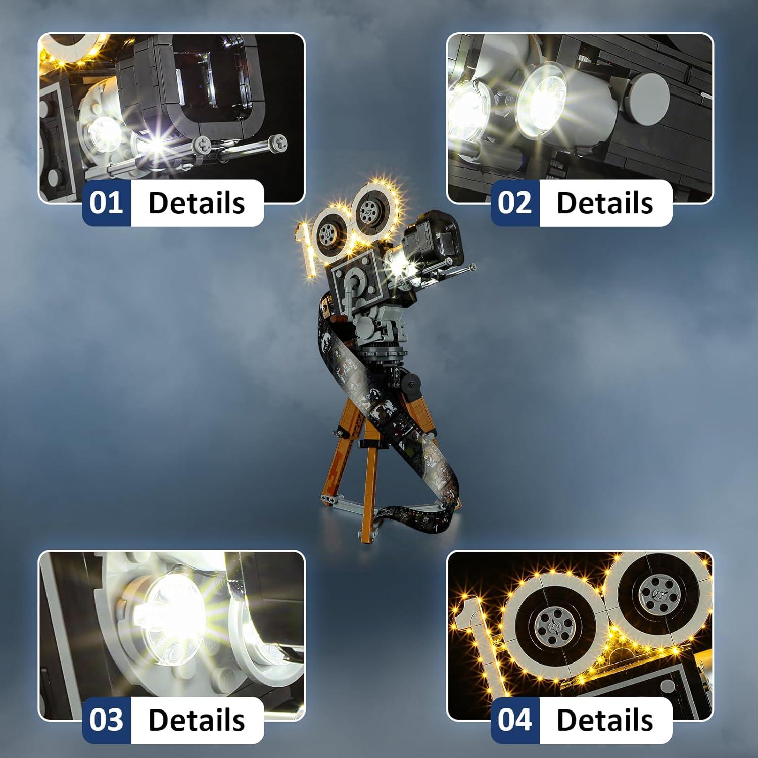 Kit de Luz LED Mililier para Lego 43230 Set Cámara Disney