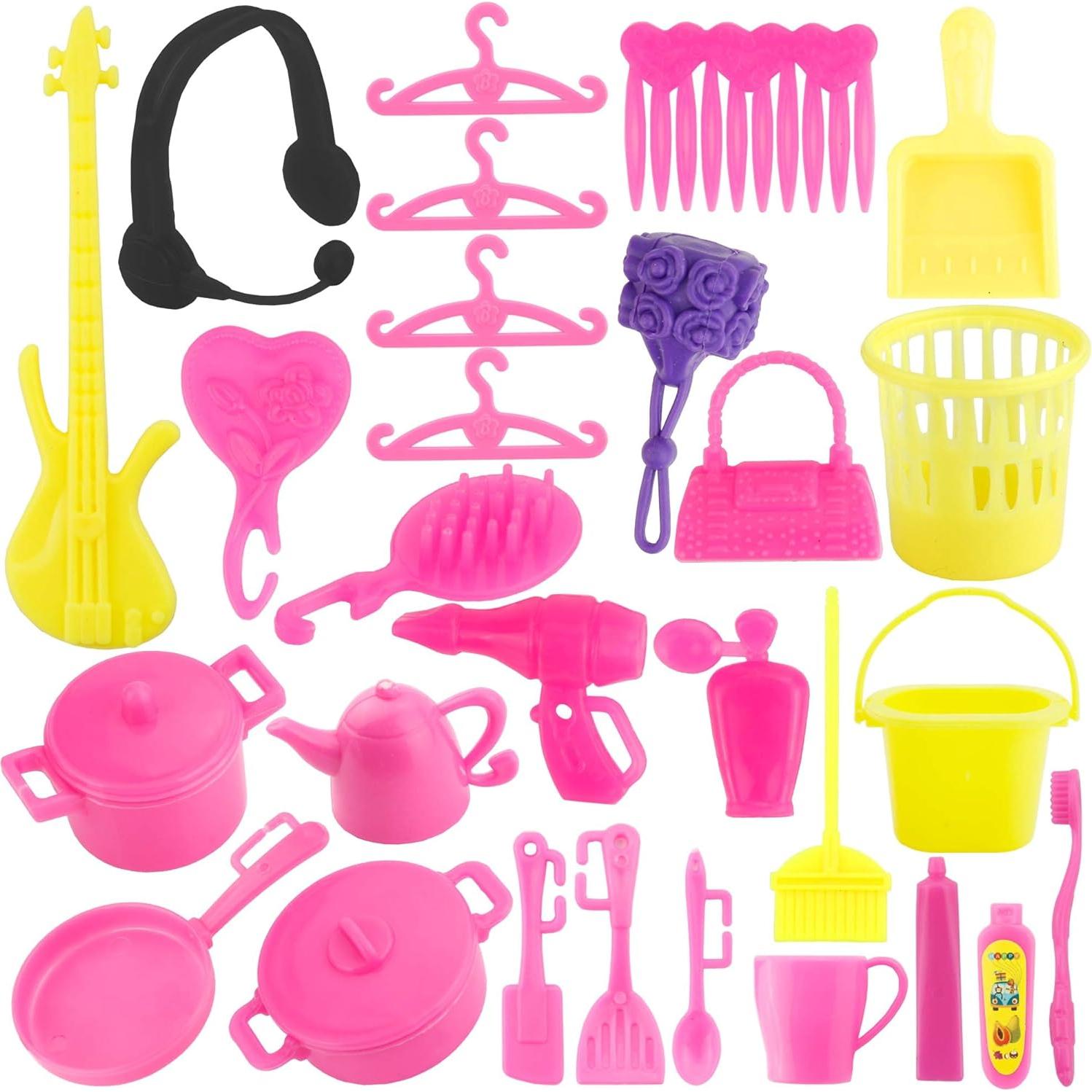 Conjunto de 114 Piezas para Muñecas JANYUN - Ropa y Accesorios