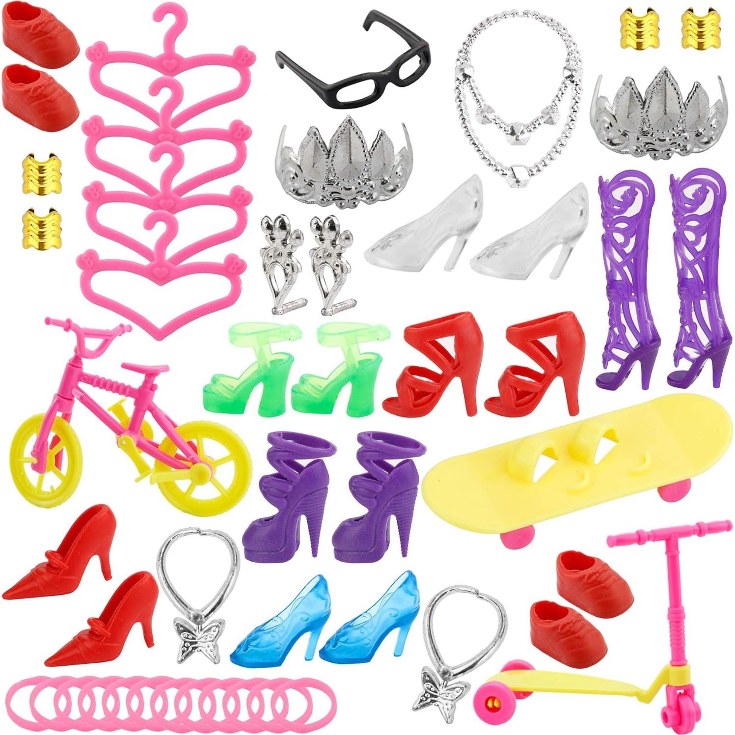 Conjunto de 114 Piezas para Muñecas JANYUN - Ropa y Accesorios