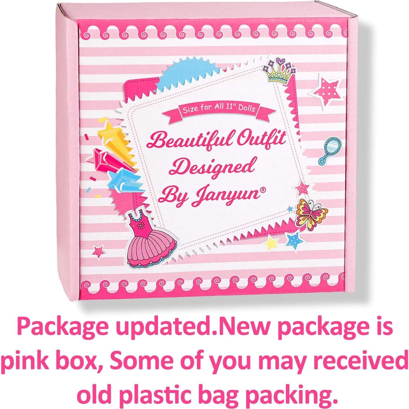 Conjunto de 114 Piezas para Muñecas JANYUN - Ropa y Accesorios