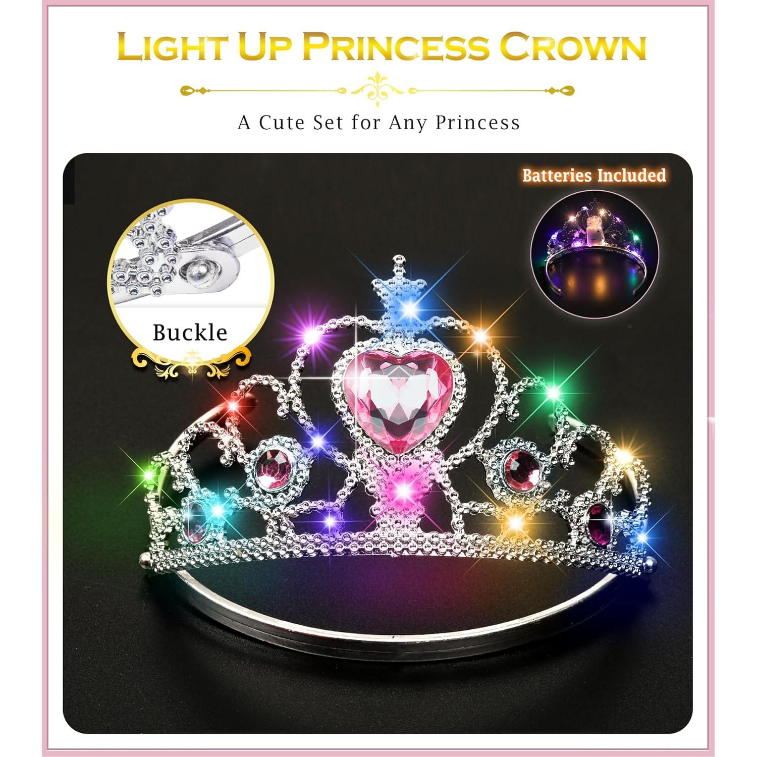 Tiara y Varita de Princesa BIBUTY para Niñas 3-6 Años