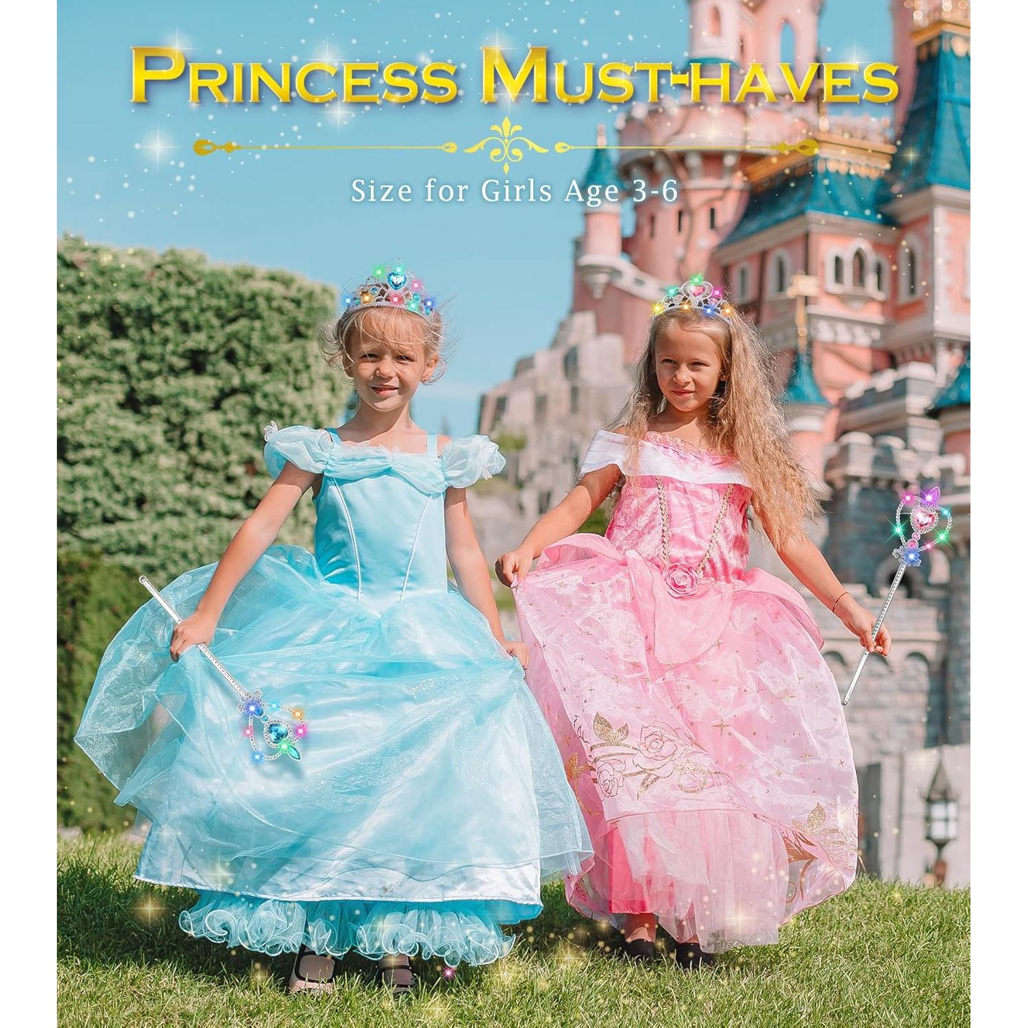 Tiara y Varita de Princesa BIBUTY para Niñas 3-6 Años