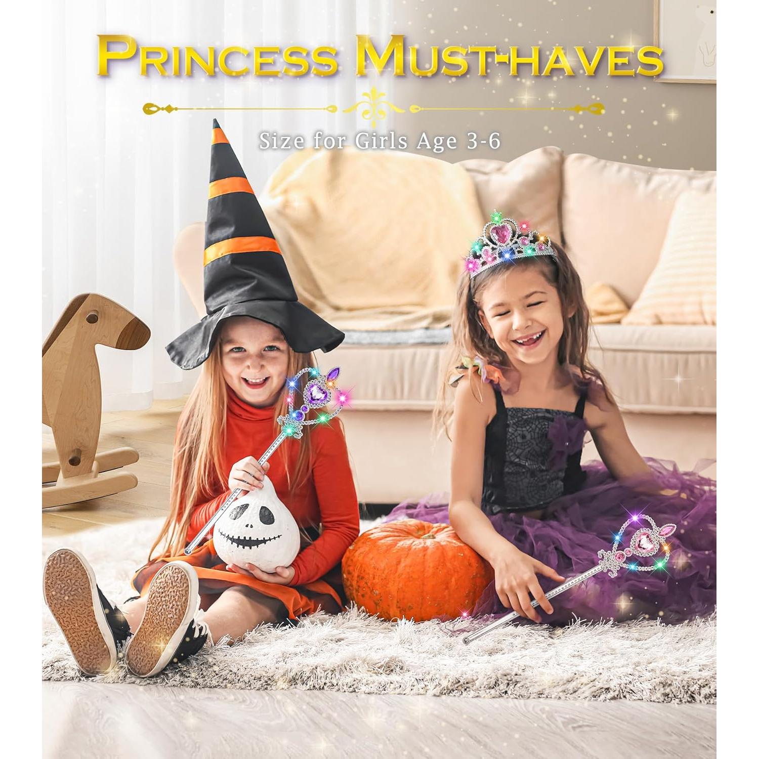 Tiara y Varita de Princesa BIBUTY para Niñas 3-6 Años