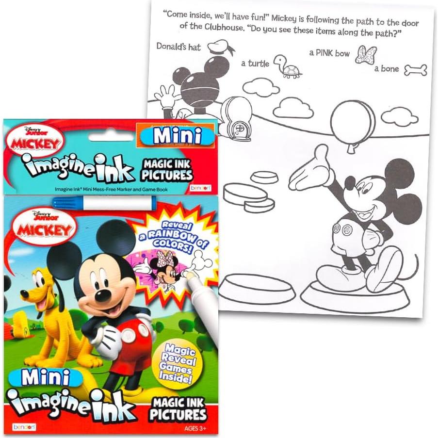 Set de libros para colorear Disney Imagine Ink Minnie y Mickey