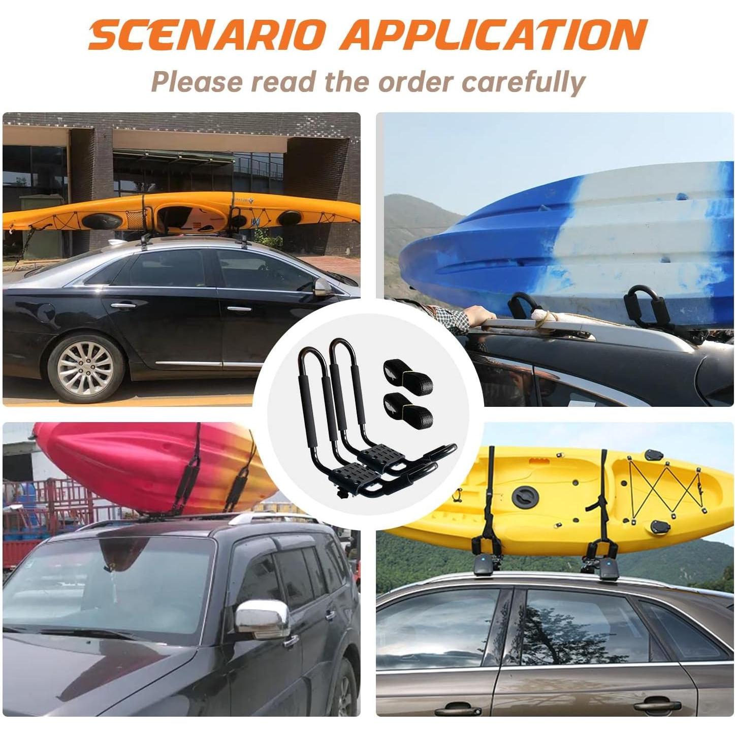 Soporte de Techo para Kayak HIGHRAZON J con 2 Cuerdas