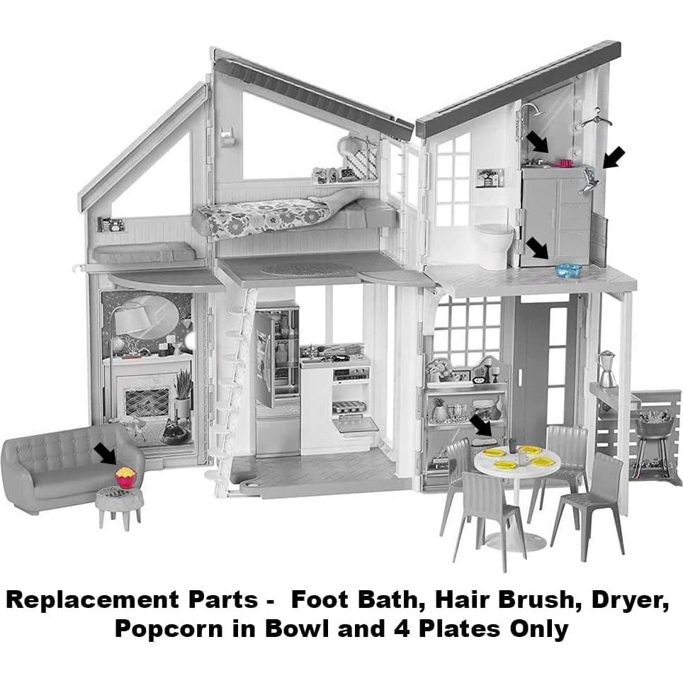 Baño de pies Barbie Mattel FXG57 + Accesorios de juego