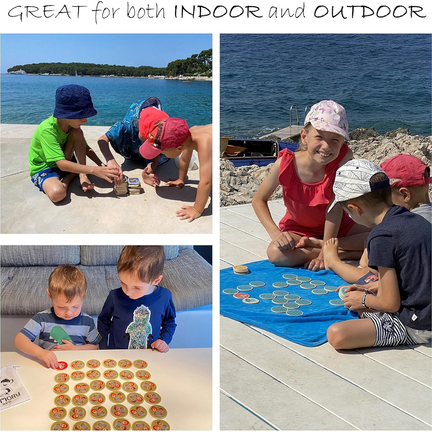 Juego de Memoria de Madera Cottify 36 Cartas Animales