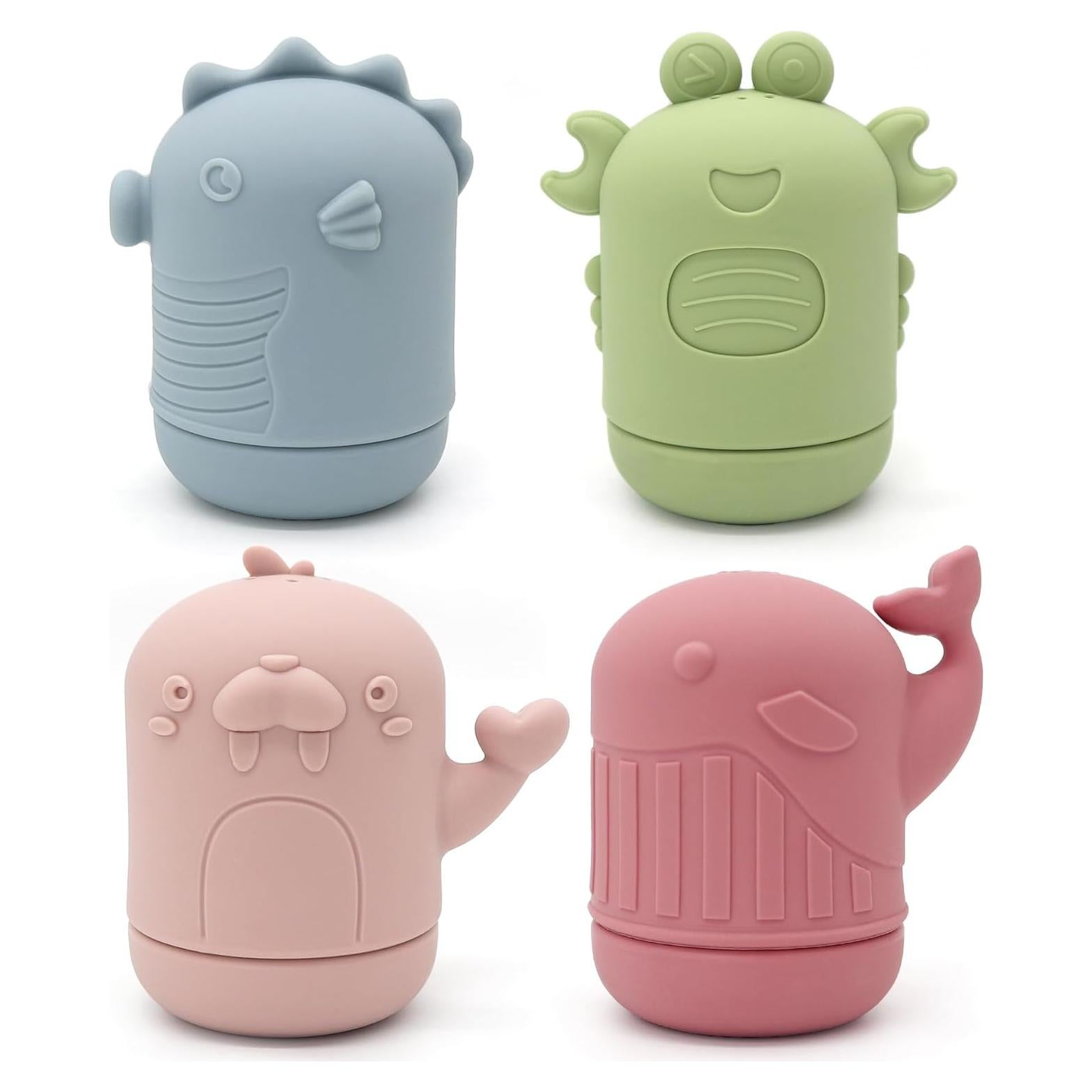 Juguetes de Baño PandaEar Silicona Multicolor 0-3 Años