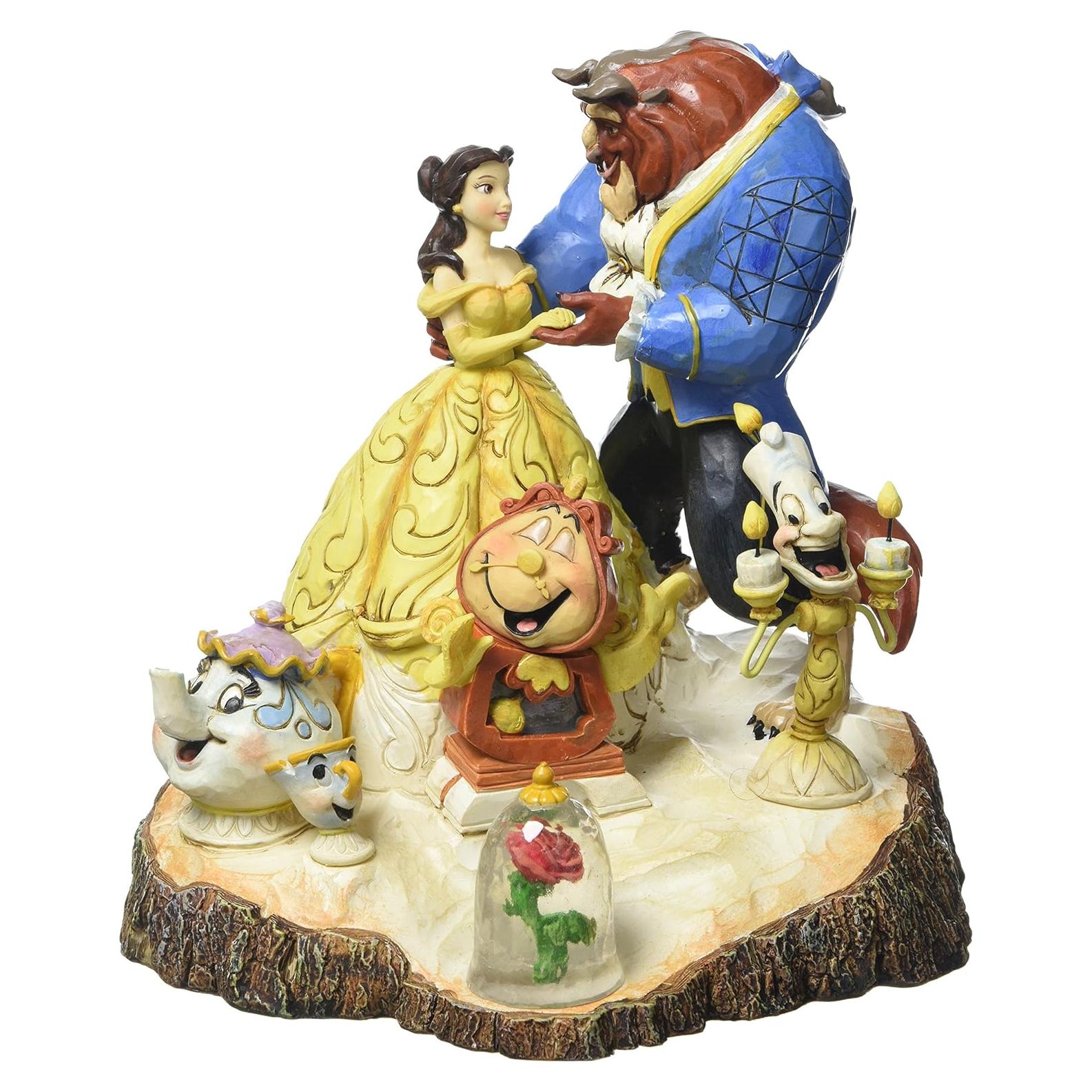 Figura La Bella y la Bestia Jim Shore 19 cm Resina de Piedra