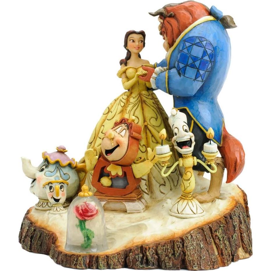 Figura La Bella y la Bestia Jim Shore 19 cm Resina de Piedra