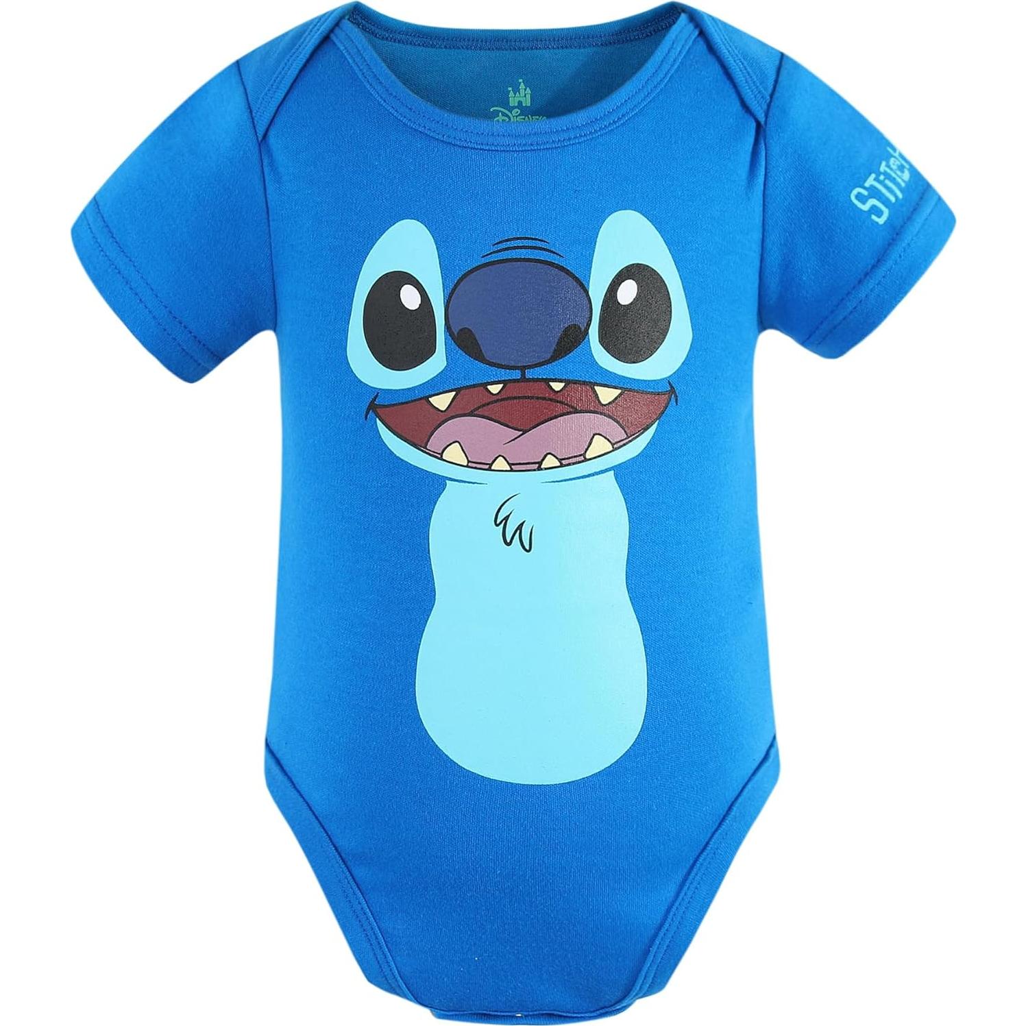 Disney Lilo and Stitch Baby Boys Bodysuit and Cap for Newborn and Infant
