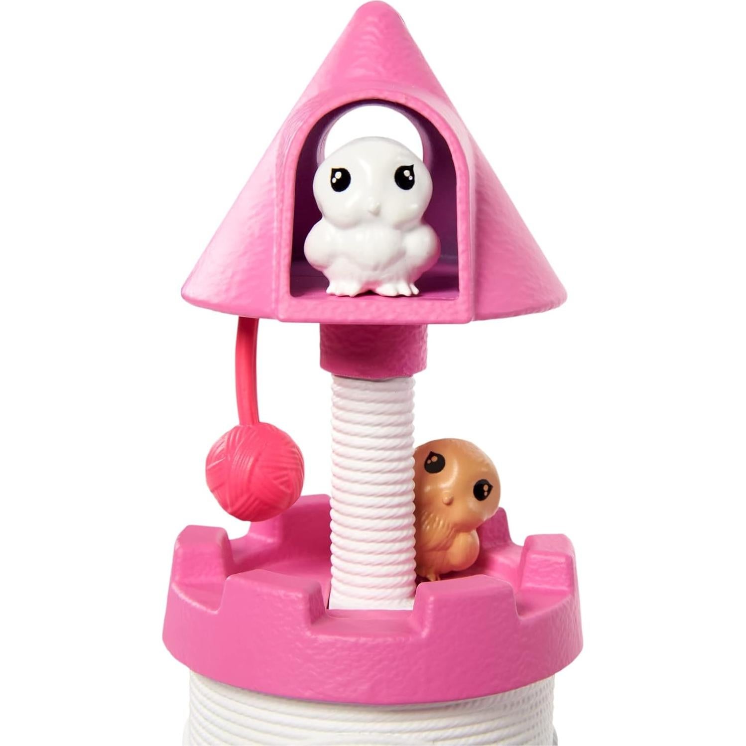 Castillo de Mascotas Chelsea Barbie con 4 Mascotas y Accesorios