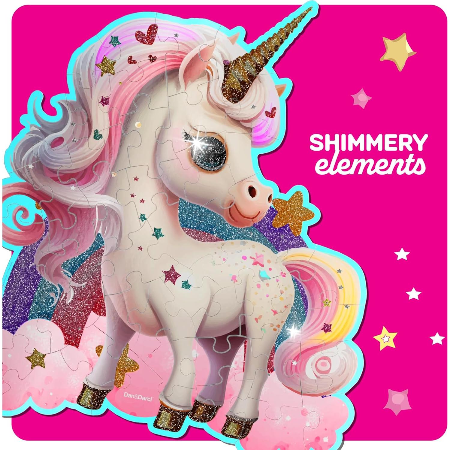 Rompecabezas de Piso Unicornio Dan&Darci 45 Piezas 3-6 Años