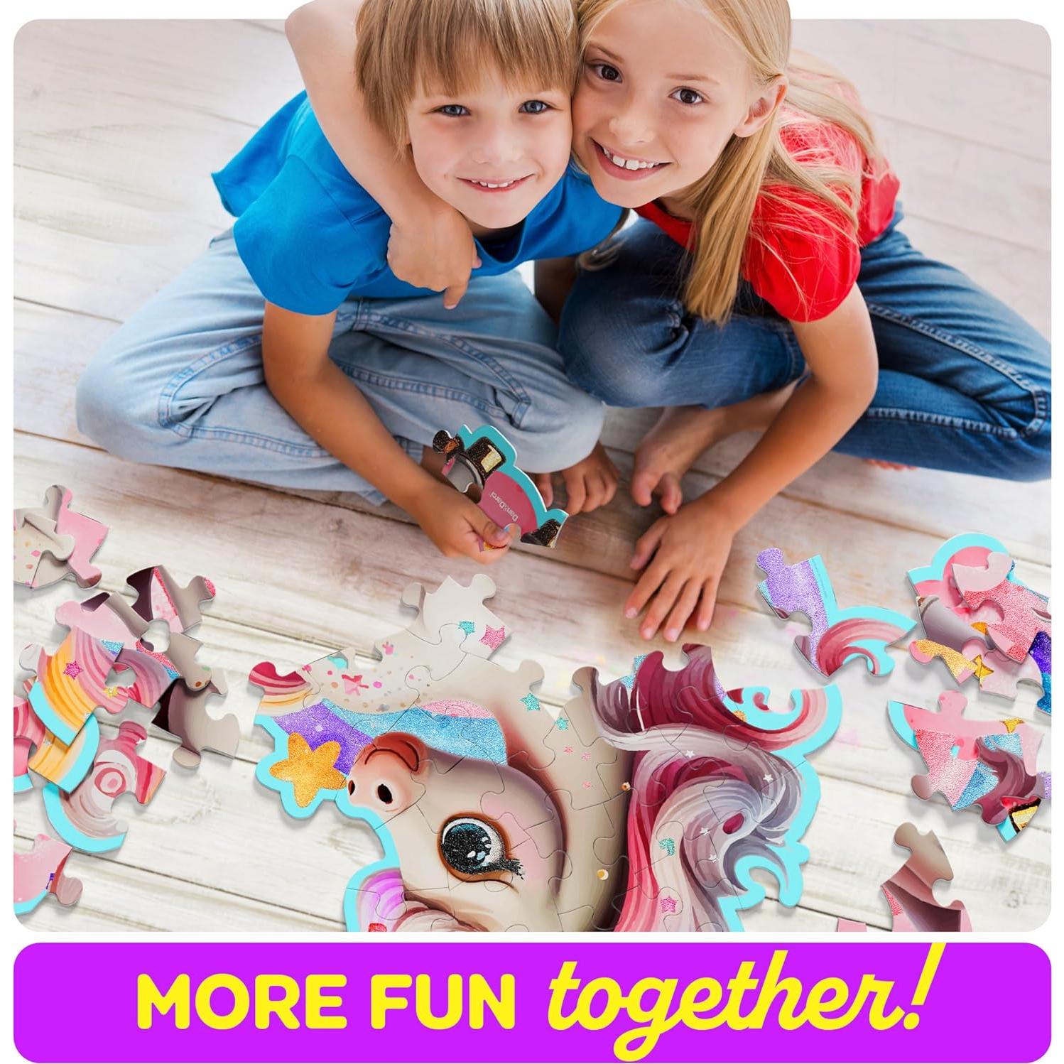Rompecabezas de Piso Unicornio Dan&Darci 45 Piezas 3-6 Años