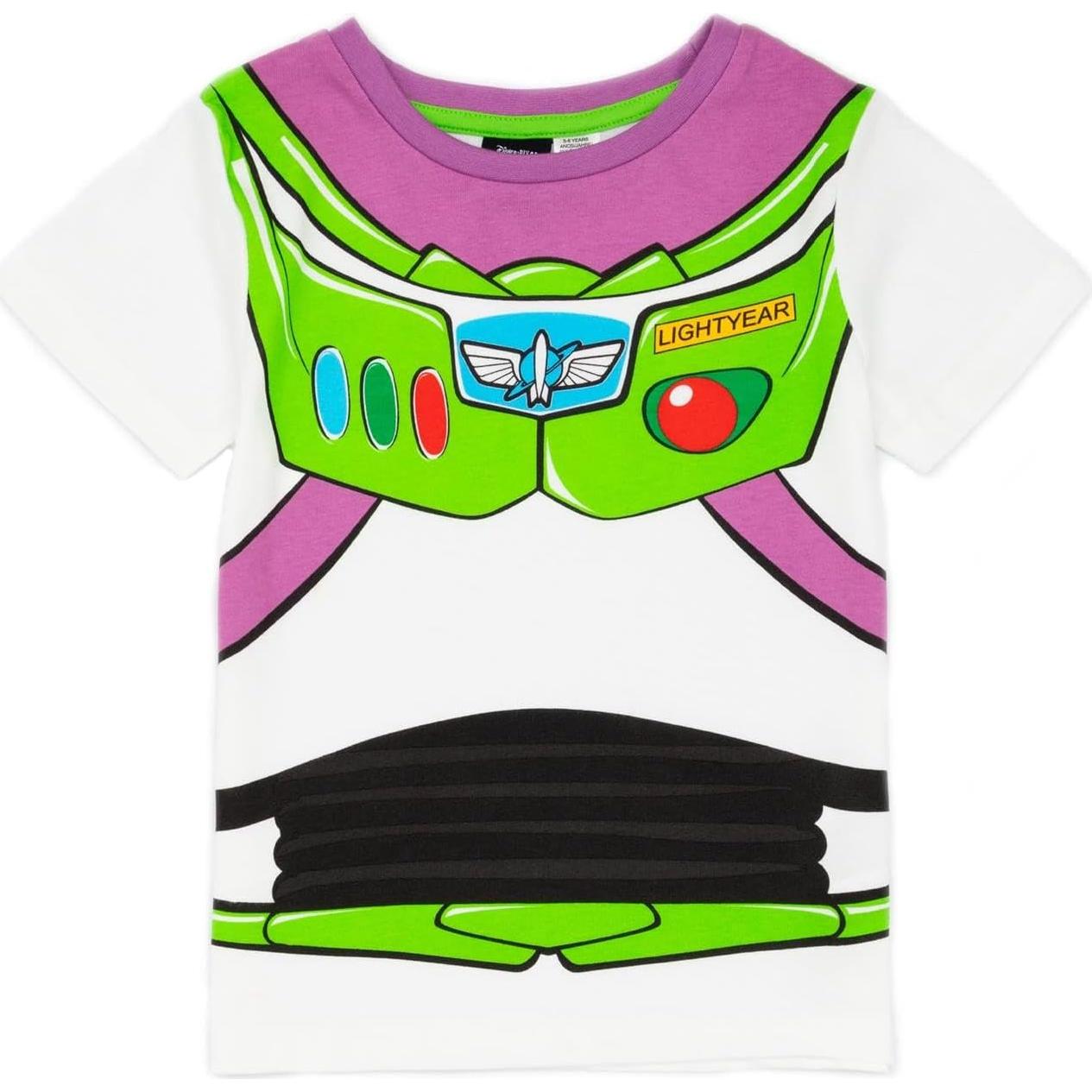 Disney Toy Story Boys Pajama Set | Kids Buzz Lightyear Hero T-Shirt & Shorts PJs Loungewear | Movie Nightwear Pajama Gift