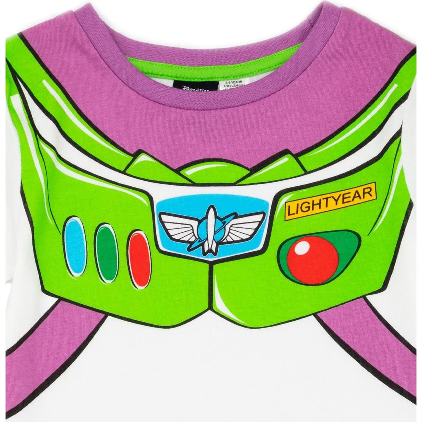 Disney Toy Story Boys Pajama Set | Kids Buzz Lightyear Hero T-Shirt & Shorts PJs Loungewear | Movie Nightwear Pajama Gift