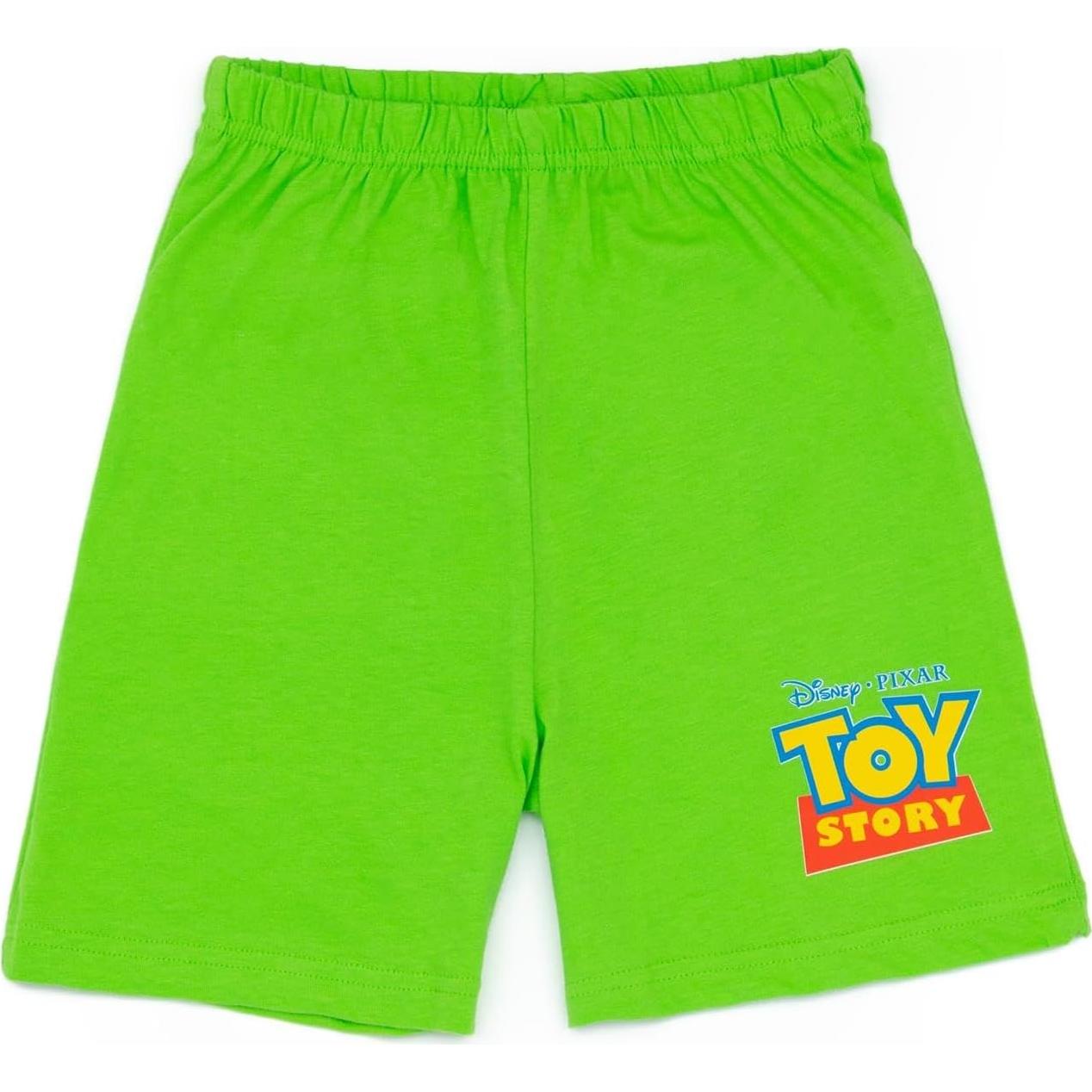 Disney Toy Story Boys Pajama Set | Kids Buzz Lightyear Hero T-Shirt & Shorts PJs Loungewear | Movie Nightwear Pajama Gift